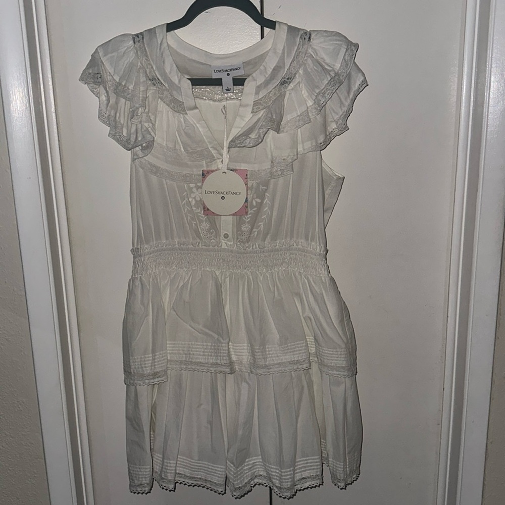 LoveShackFancy x Target cotton lace trim dress